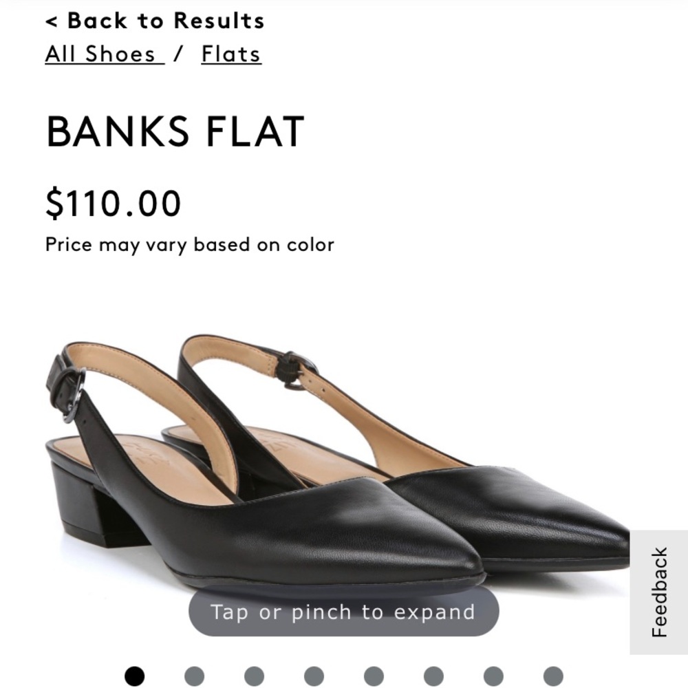 Naturalizer black sling backs